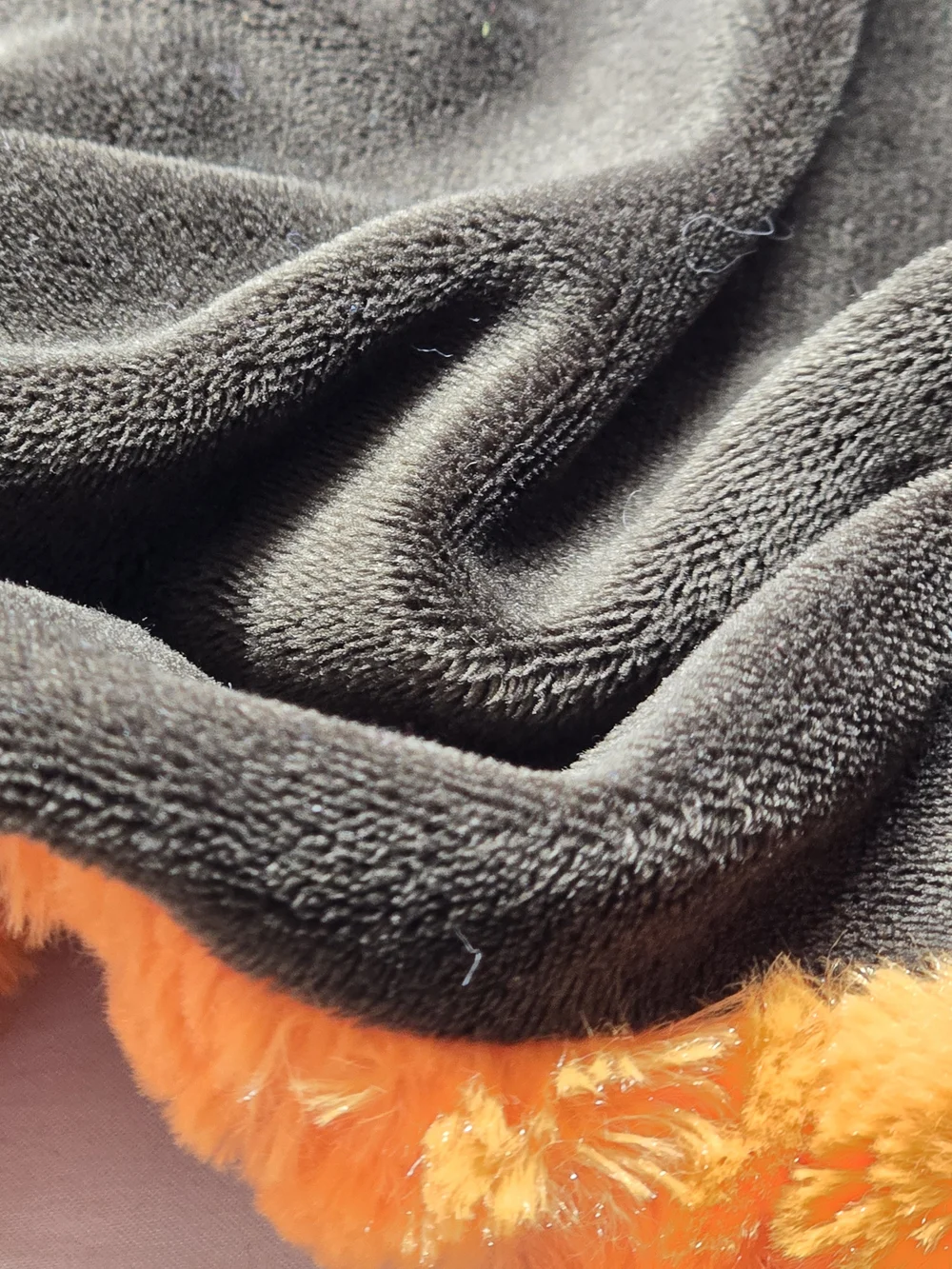 Plush Orange Throw Blanket